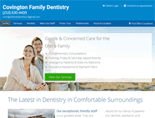 Tablet Screenshot of covington.wafamilydentistry.com